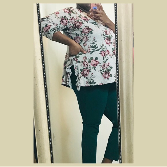 2X TERRA & SKY Side Split Sweater (plus size) - Picture 4 of 9